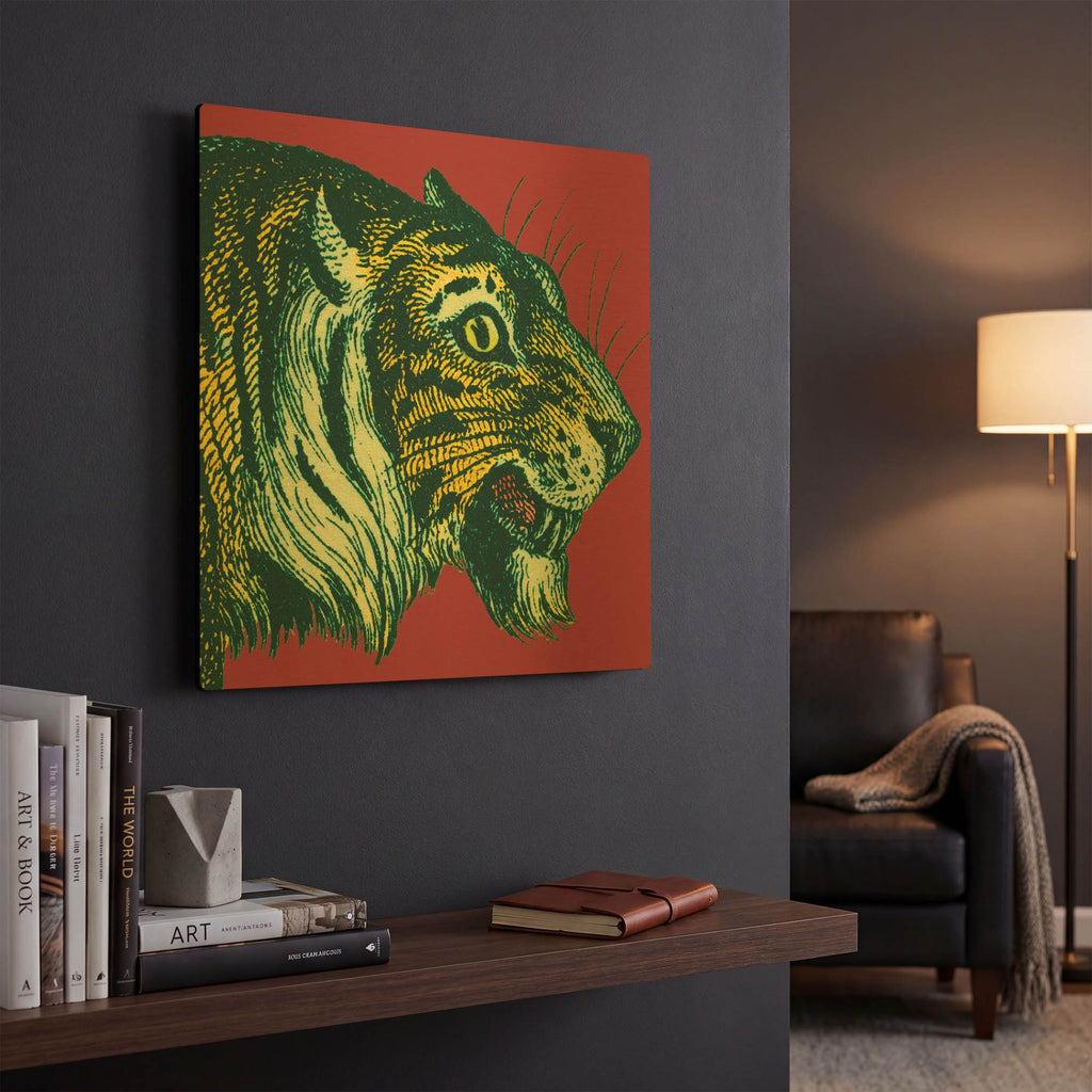 'Jungle Flair 1' By Wild Apple Portfolio Gold Metal Wall Art