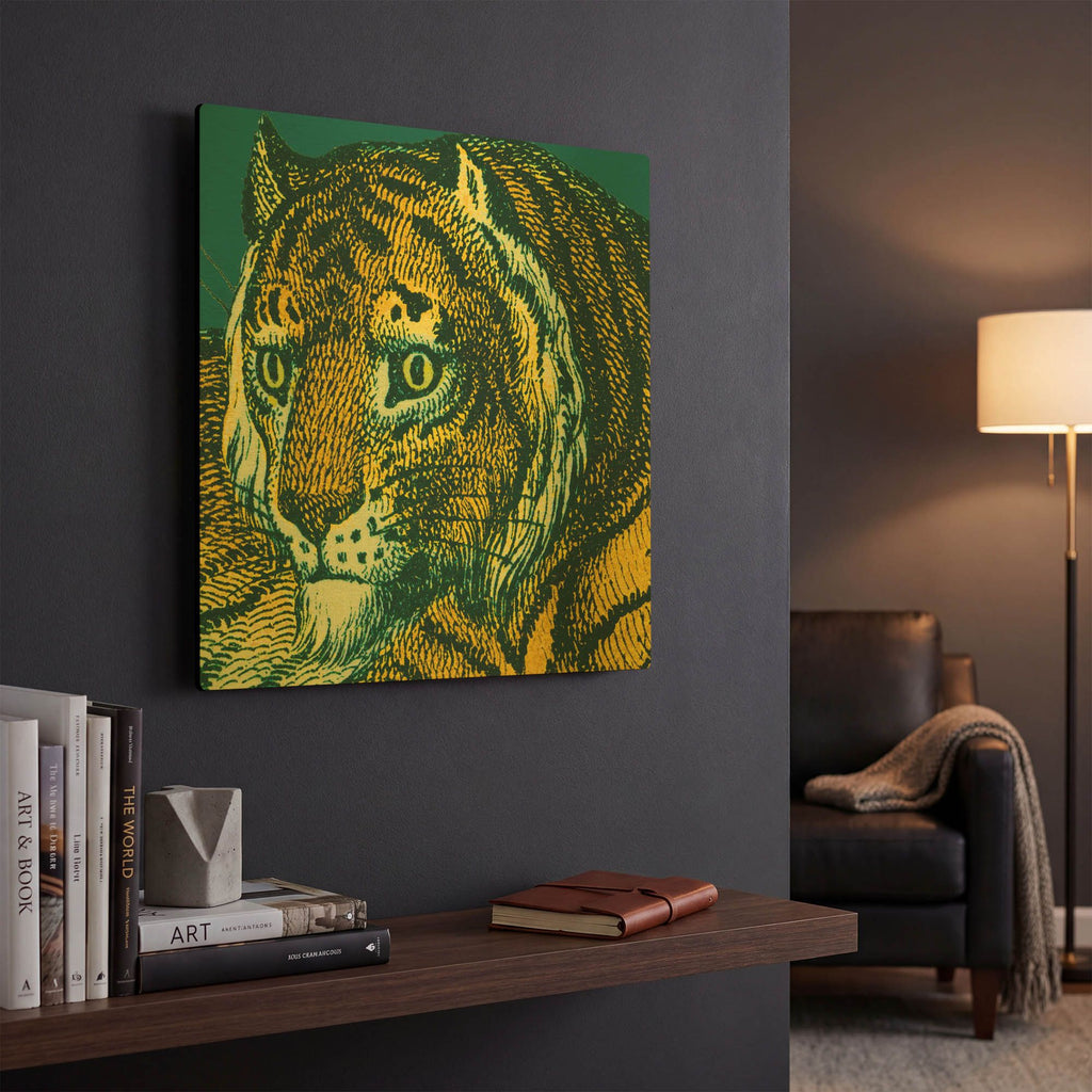 'Jungle Flair 2' By Wild Apple Portfolio Gold Metal Wall Art