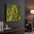 'Jungle Flair 2' By Wild Apple Portfolio Gold Metal Wall Art