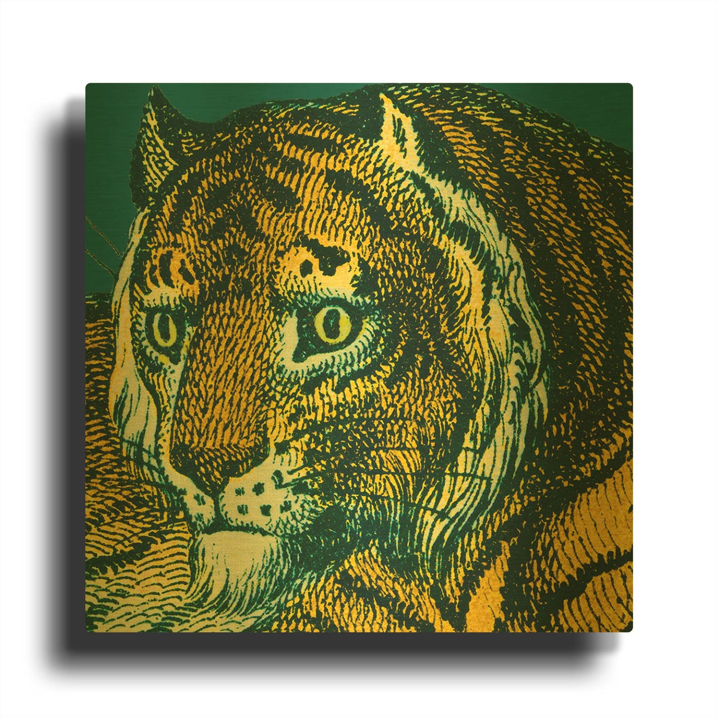 'Jungle Flair 2' By Wild Apple Portfolio Gold Metal Wall Art