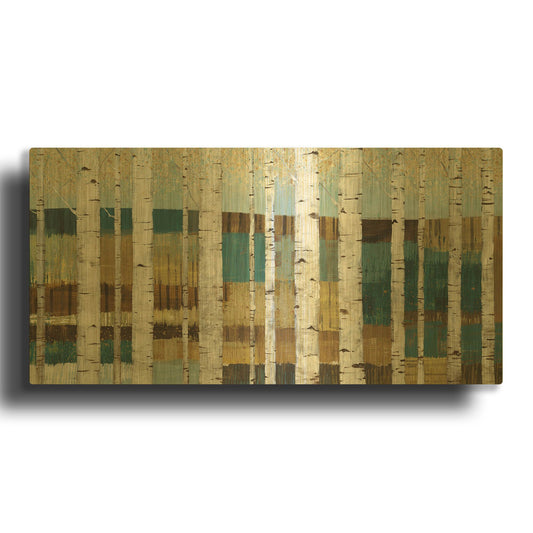 'Shimmering Valley' By Wild Apple Portfolio Gold Metal Wall Art