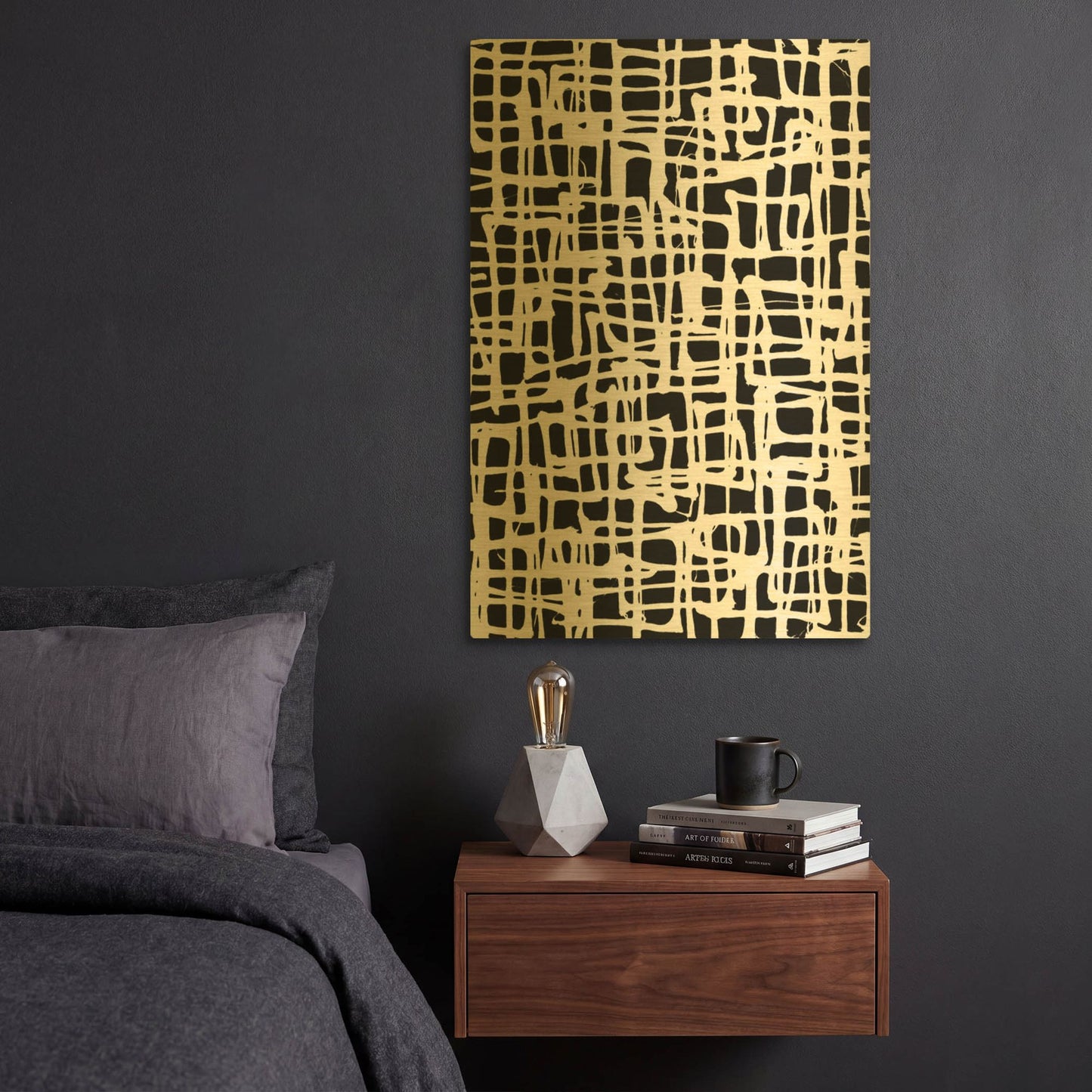 'Streets and Alleys' By Wild Apple Portfolio Gold Metal Wall Art