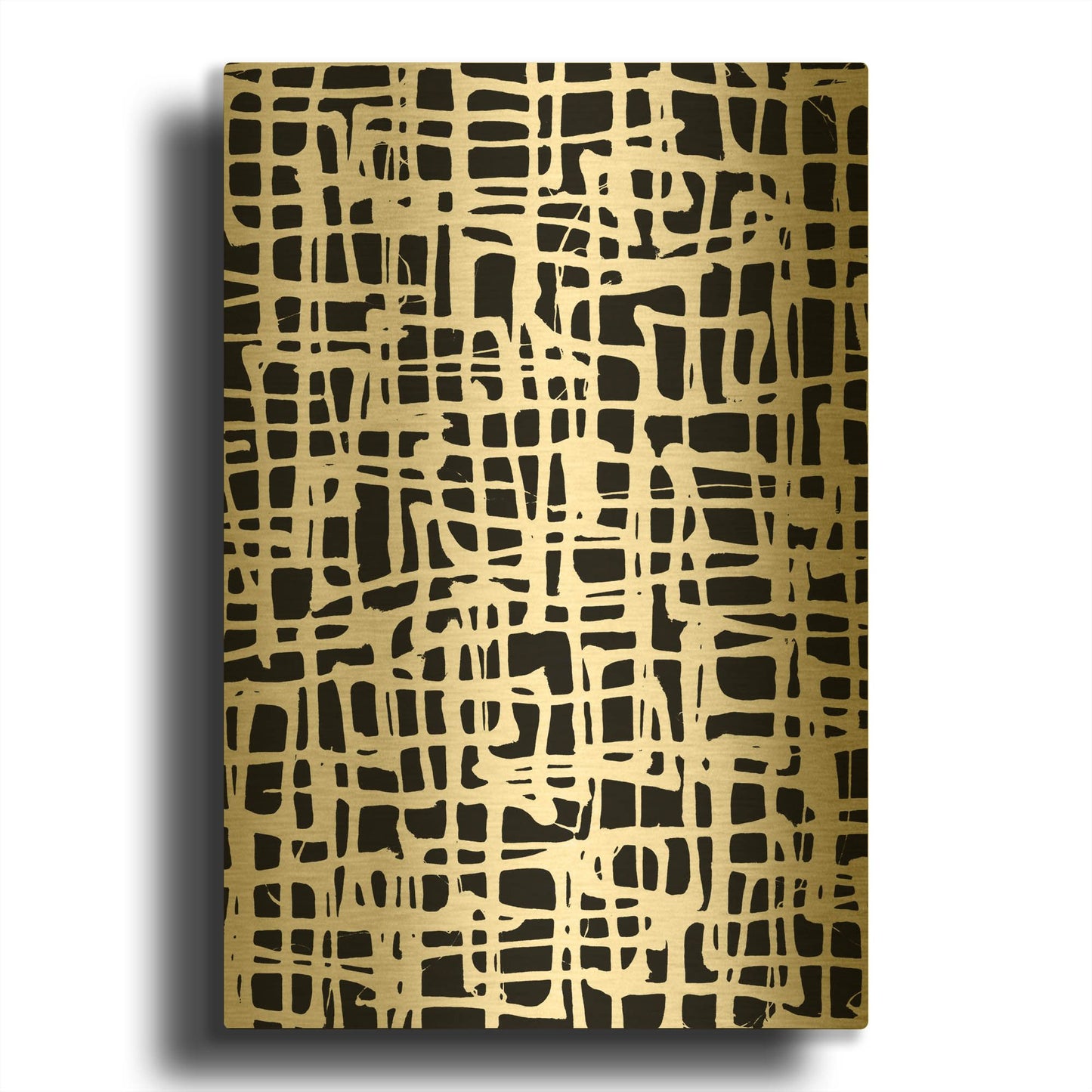 'Streets and Alleys' By Wild Apple Portfolio Gold Metal Wall Art