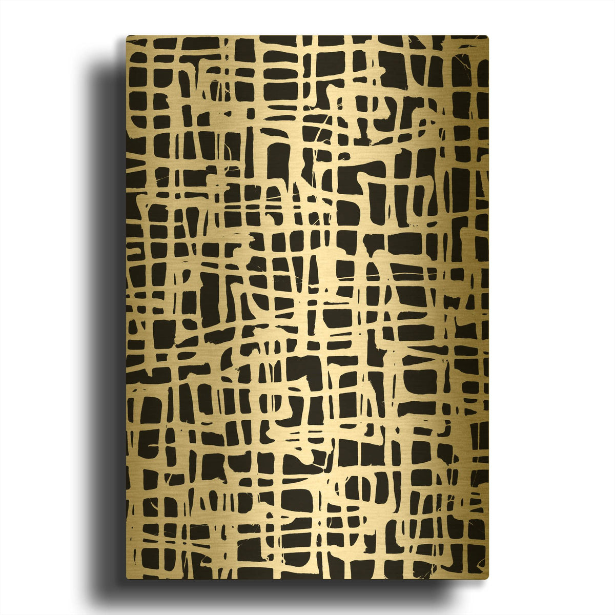 'Streets and Alleys' By Wild Apple Portfolio Gold Metal Wall Art