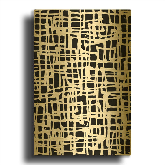 'Streets and Alleys' By Wild Apple Portfolio Gold Metal Wall Art
