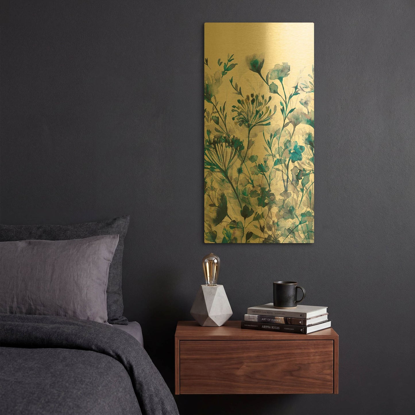 'Transparent Garden' By Wild Apple Portfolio Gold Metal Wall Art