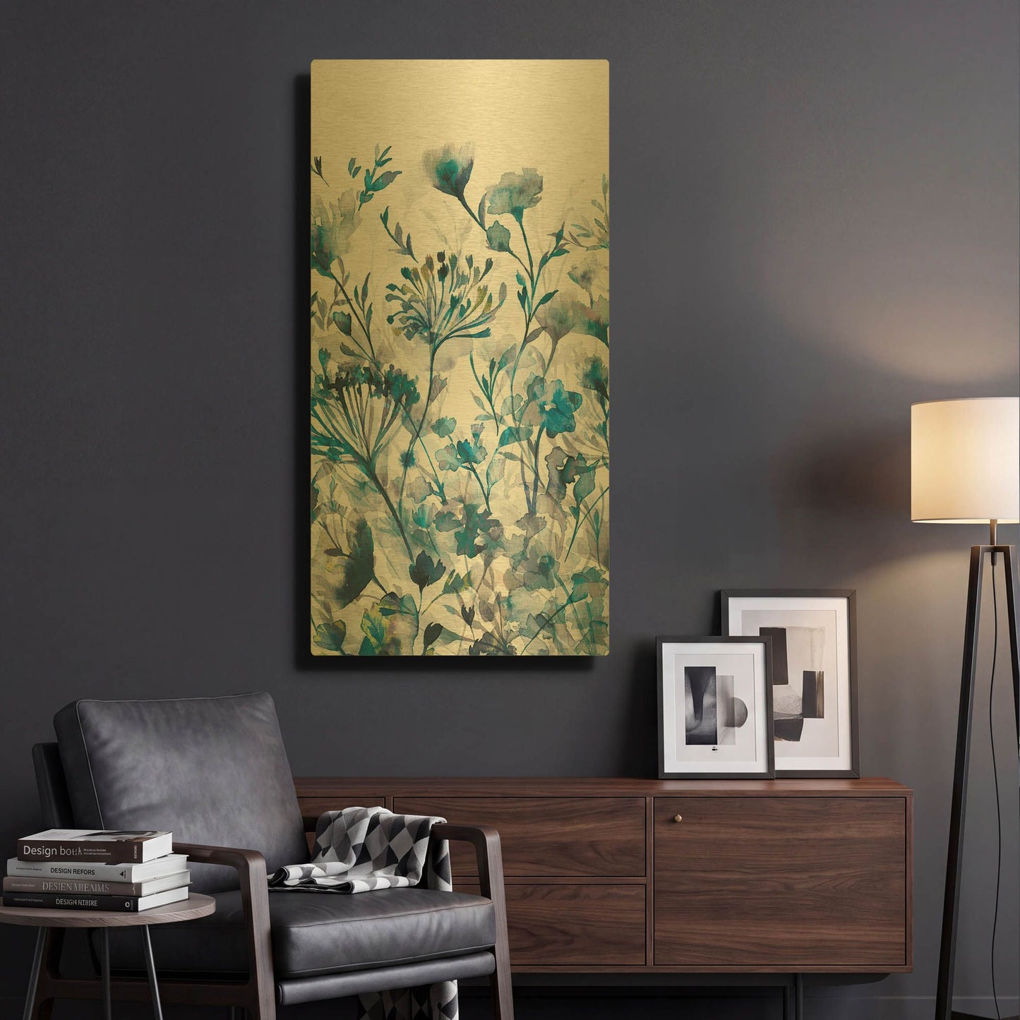 'Transparent Garden' By Wild Apple Portfolio Gold Metal Wall Art