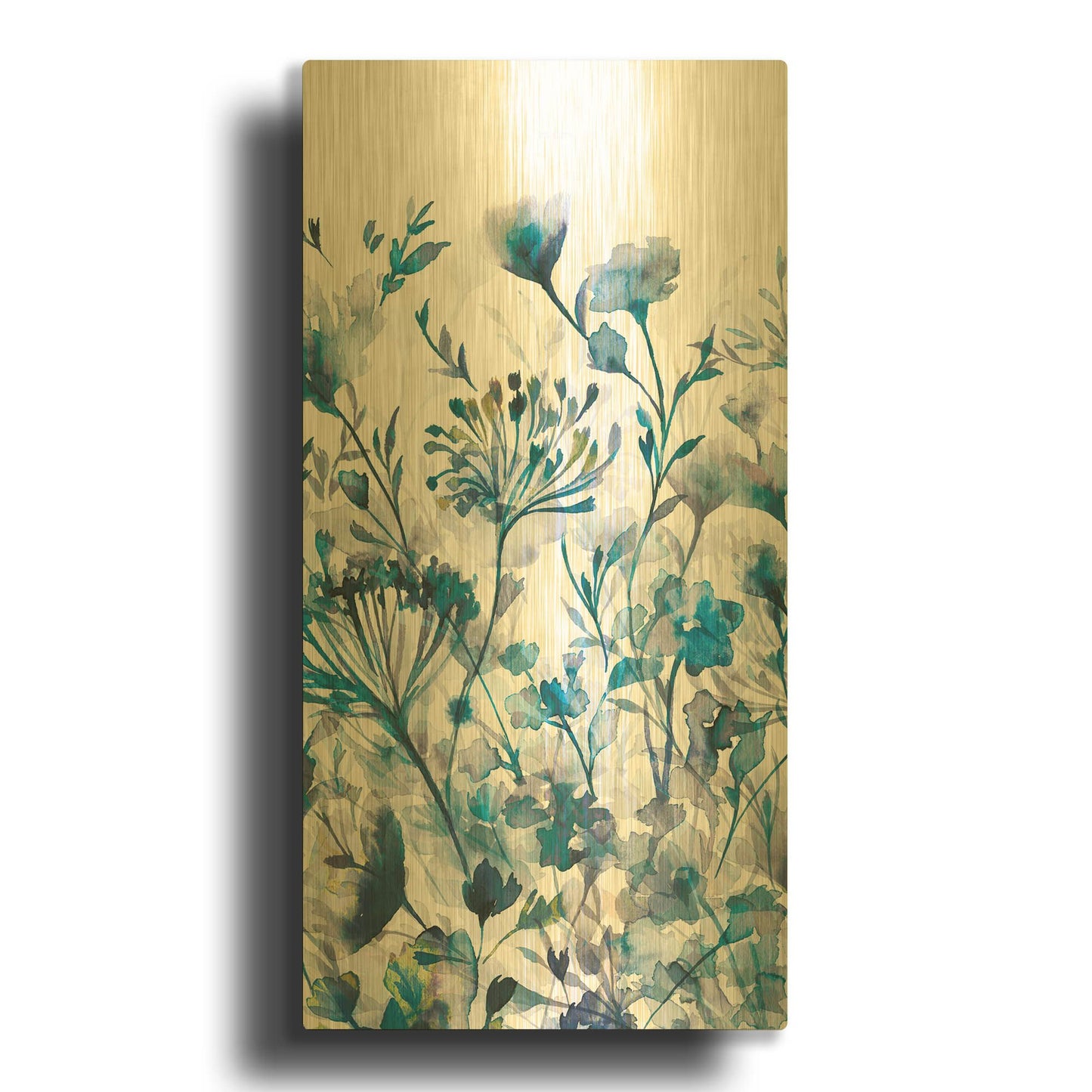 'Transparent Garden' By Wild Apple Portfolio Gold Metal Wall Art