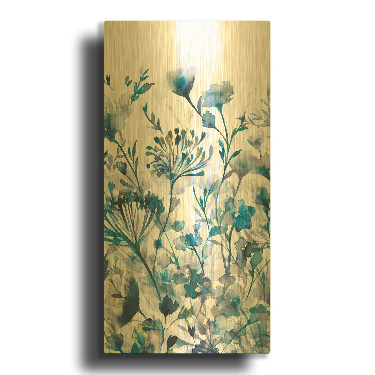 'Transparent Garden' By Wild Apple Portfolio Gold Metal Wall Art