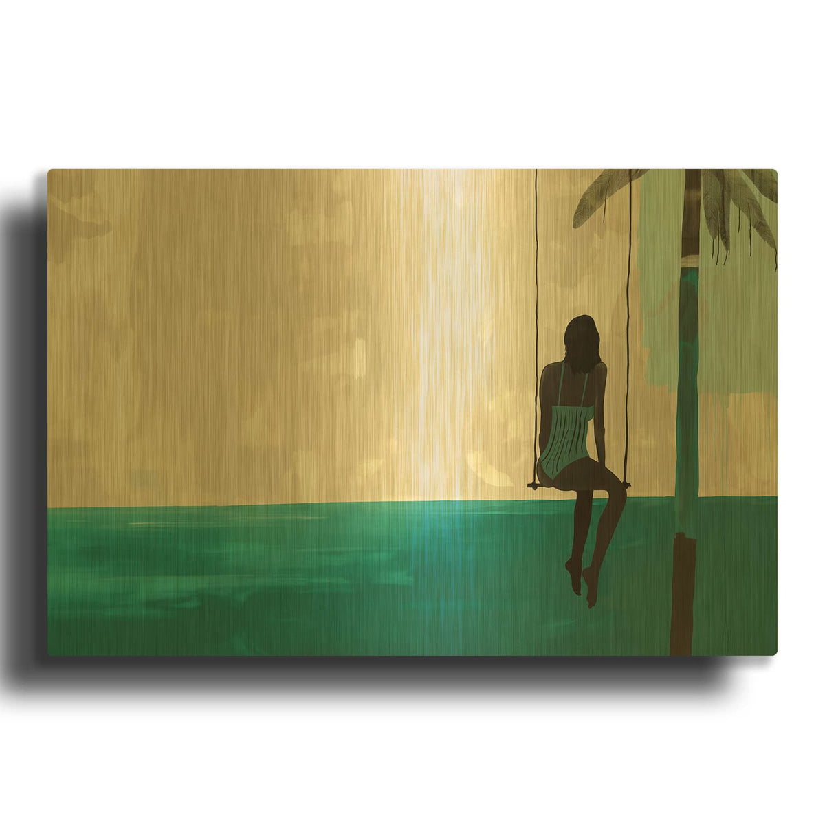 'The Pirate Ship' By A Tsoukanelis Gold Metal Wall Art