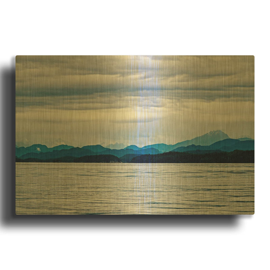 'Endless Horizons' By Chuck Burdick Gold Metal Wall Art