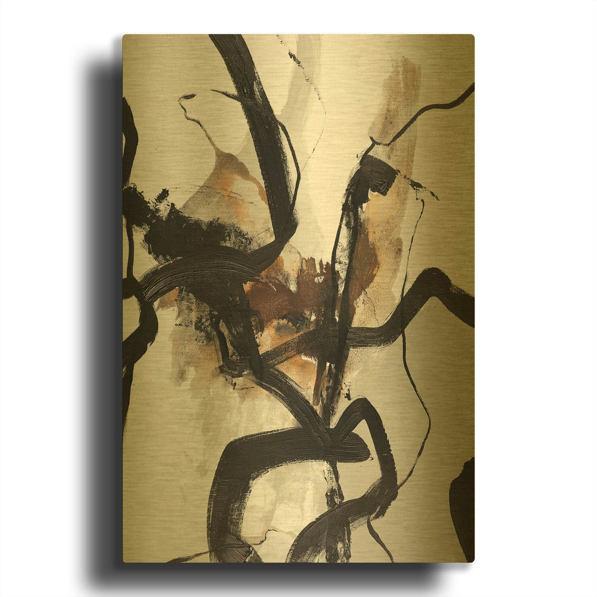 'Basic Cover' By Design Fabrikken Gold Metal Wall Art