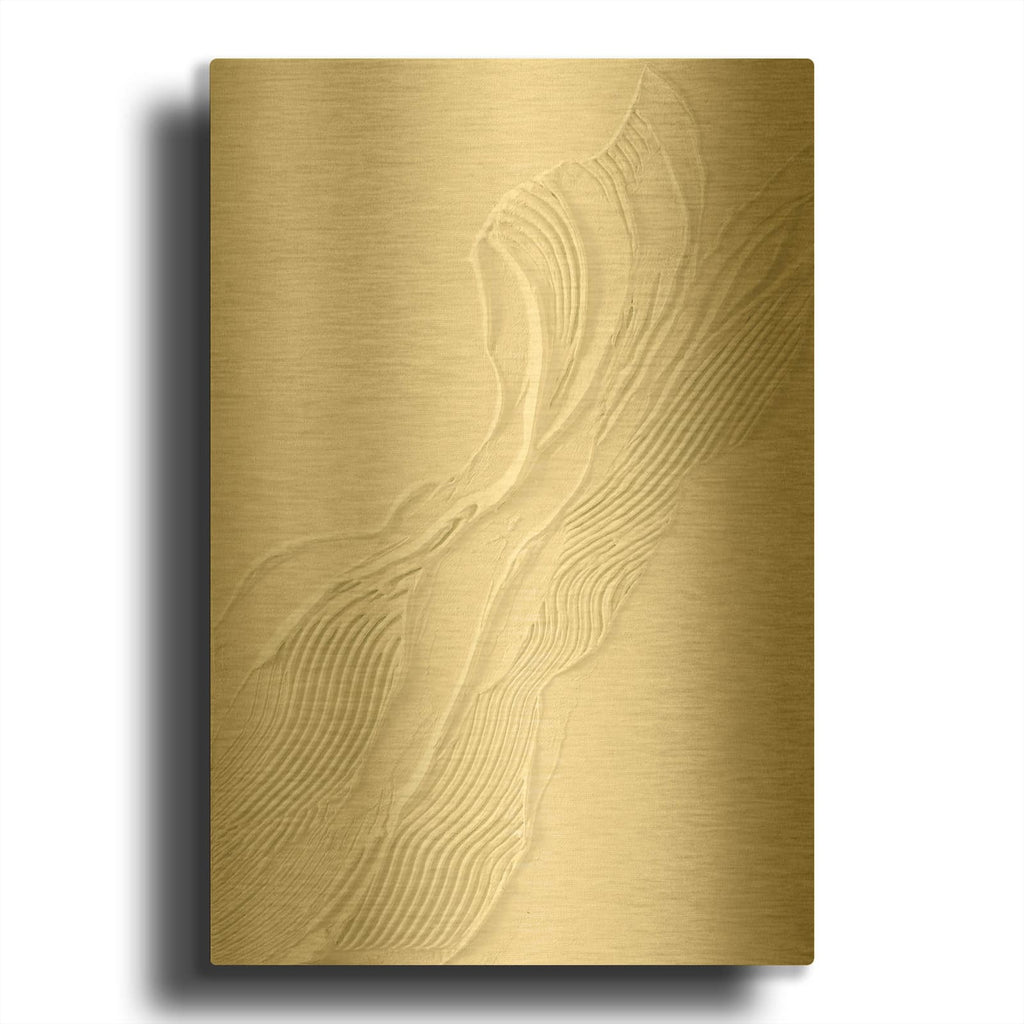 'Beige Heritage' By Design Fabrikken Gold Metal Wall Art