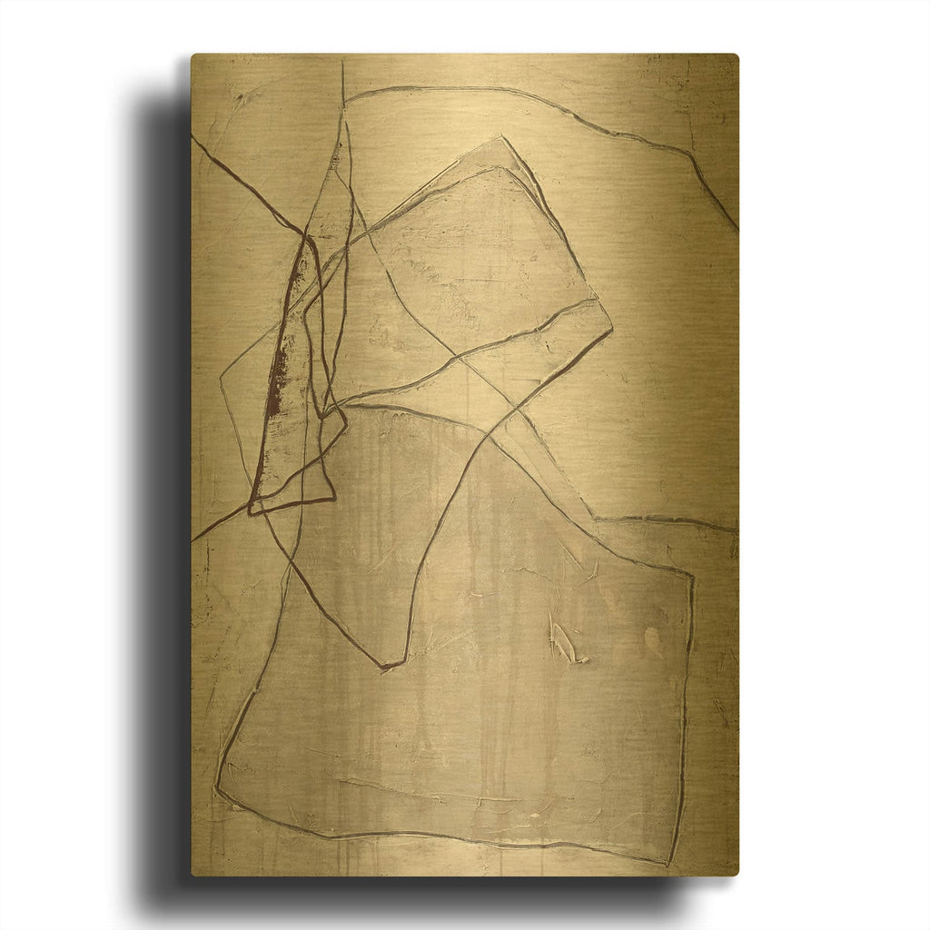'Cover' By Design Fabrikken Gold Metal Wall Art