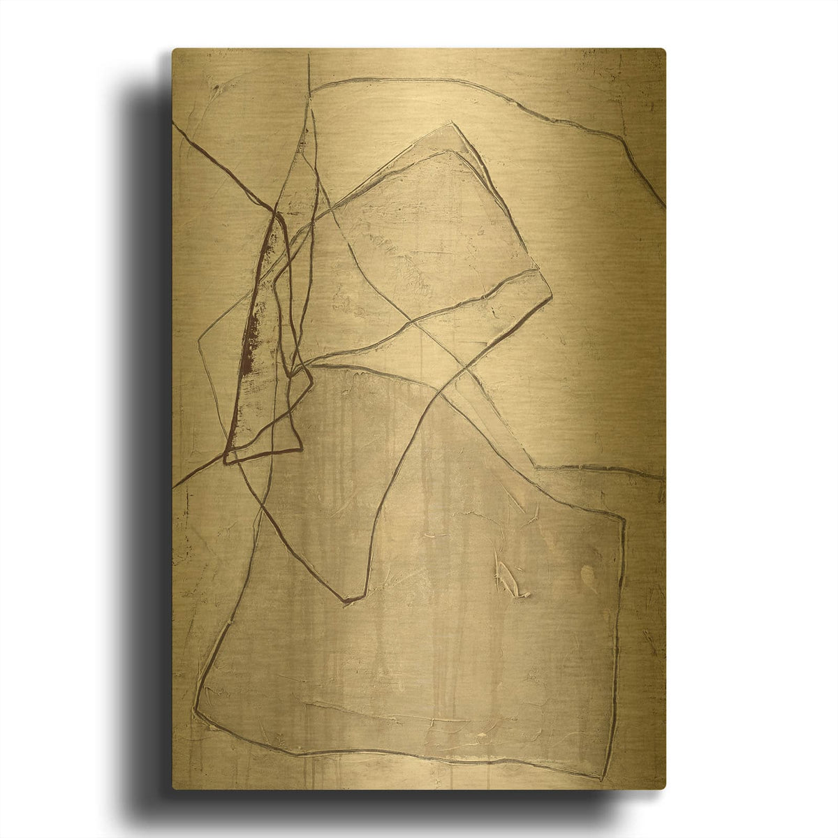 'Cover' By Design Fabrikken Gold Metal Wall Art