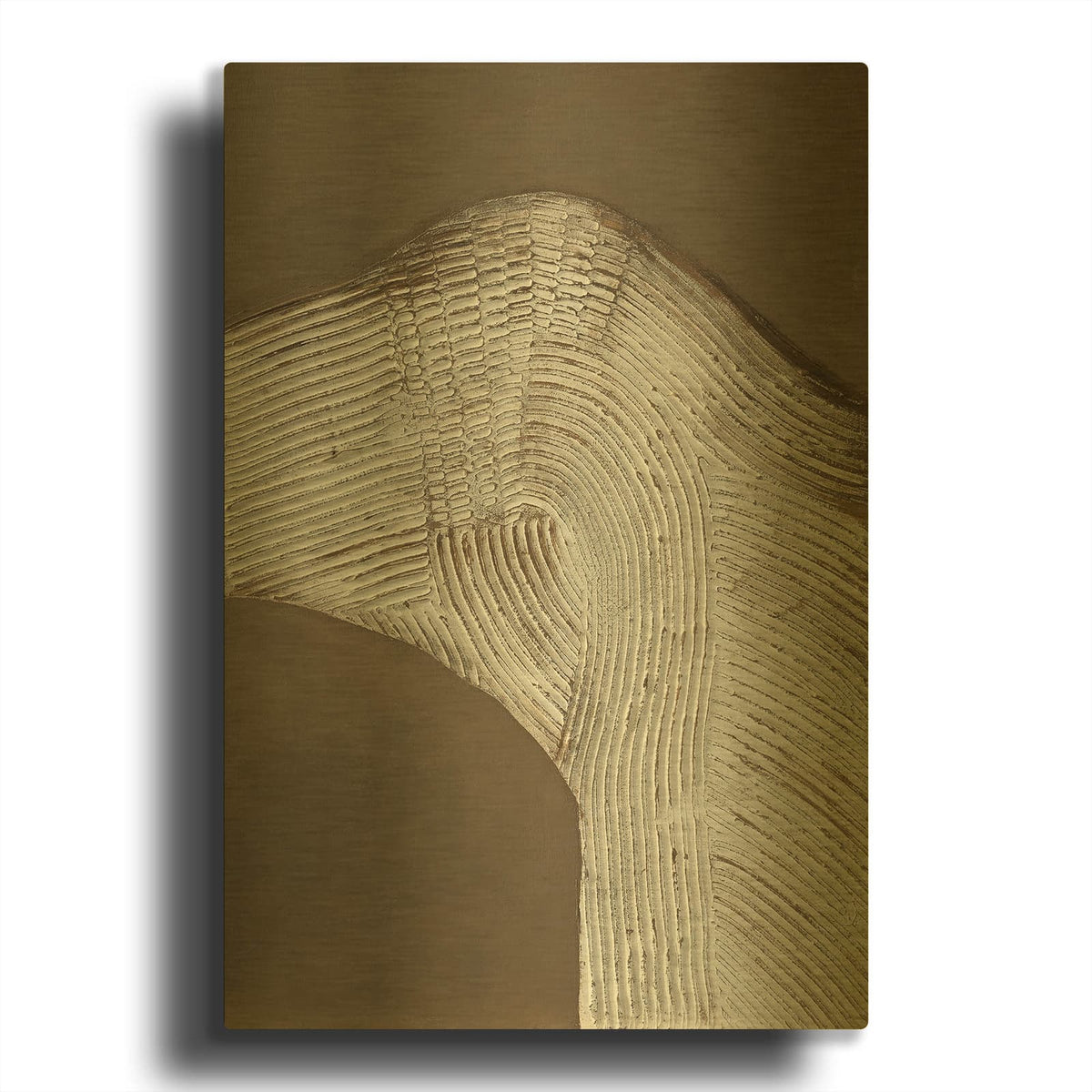 'Raw Shape 1' By Design Fabrikken Gold Metal Wall Art