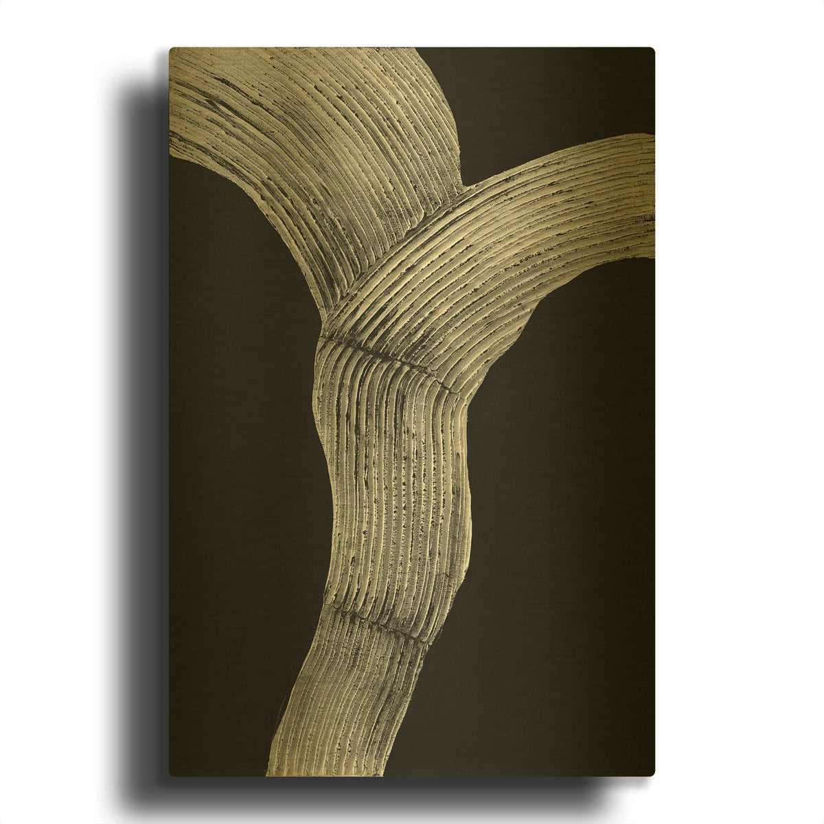 'Raw Shape 2' By Design Fabrikken Gold Metal Wall Art