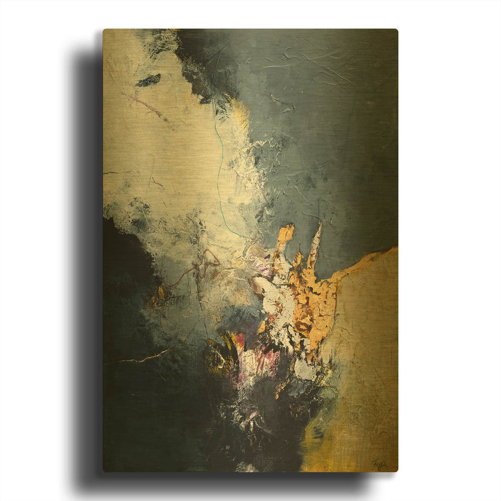 'Soft Echo' By Design Fabrikken Gold Metal Wall Art