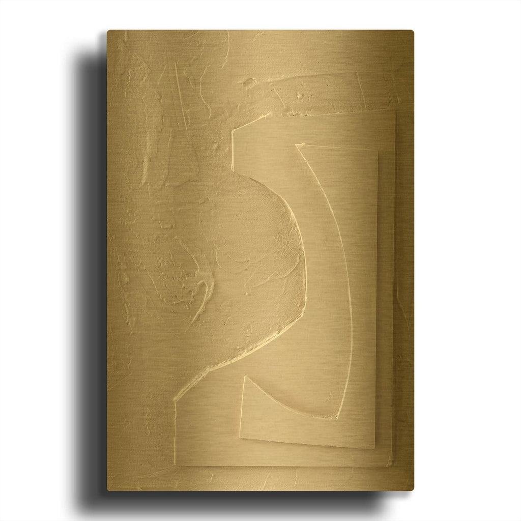 'The Simple 1' By Design Fabrikken Gold Metal Wall Art