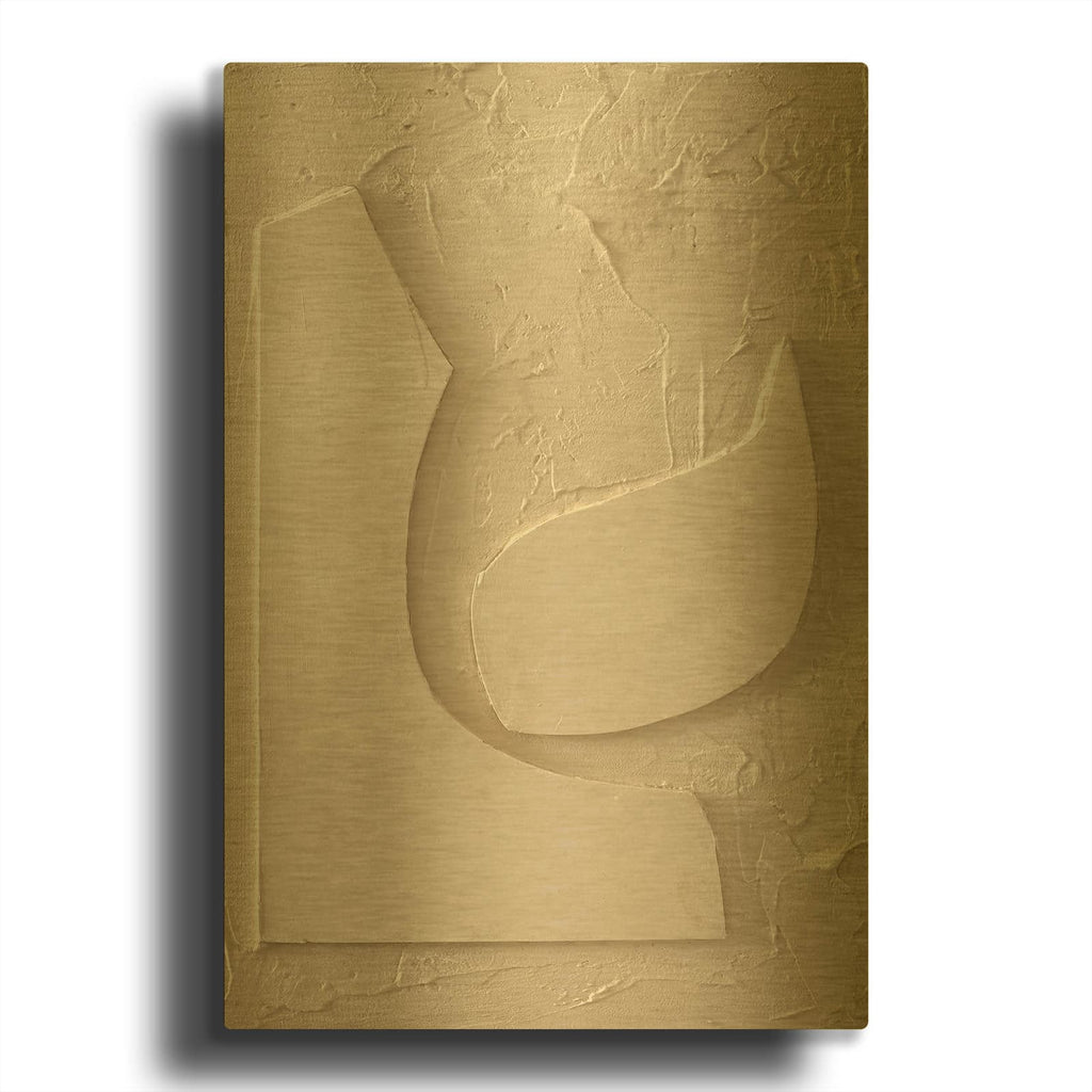'The Simple 2' By Design Fabrikken Gold Metal Wall Art
