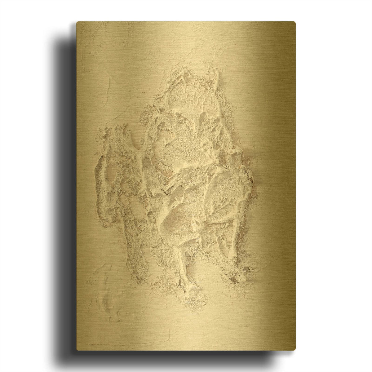 'White Beach' By Design Fabrikken Gold Metal Wall Art