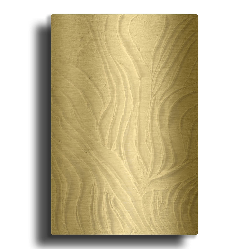 'White Dune' By Design Fabrikken Gold Metal Wall Art