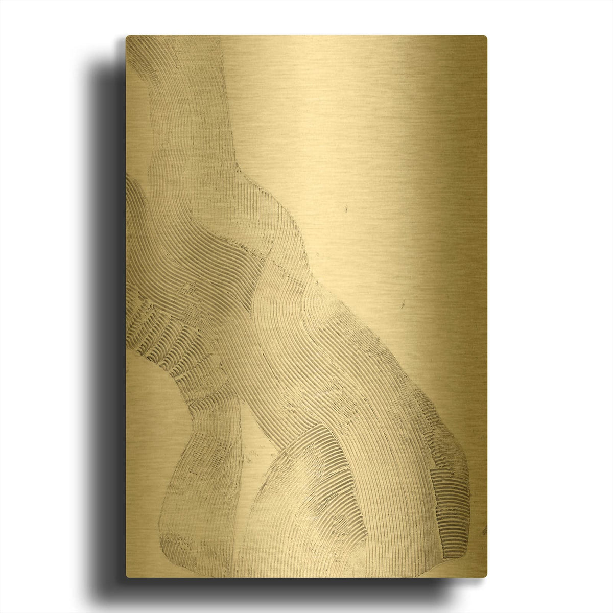 'White Sculpture 2' By Design Fabrikken Gold Metal Wall Art