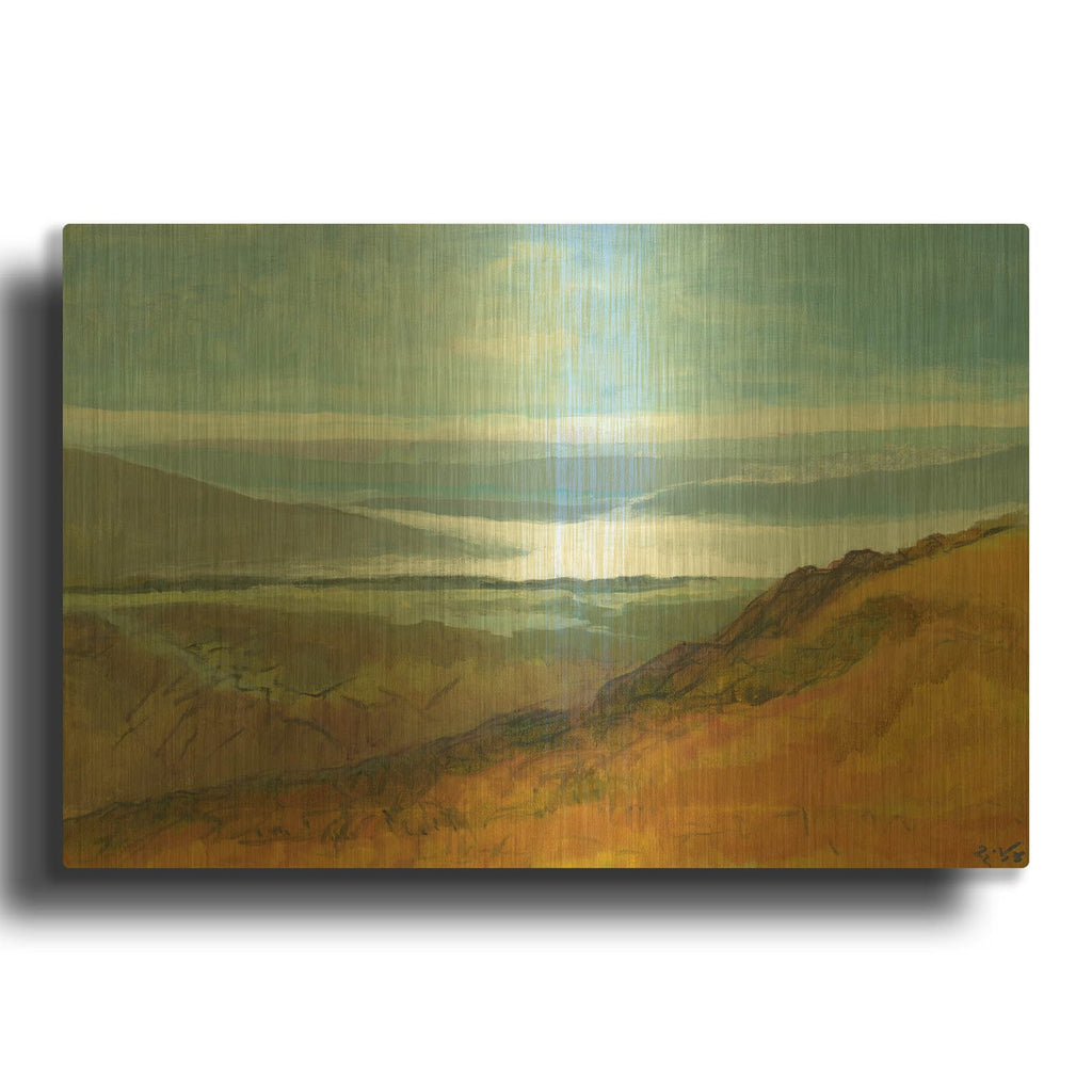 'So Hot You can See The Fog' By Dita Jacobovitz Gold Metal Wall Art