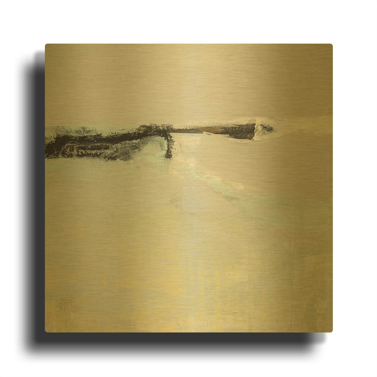 'This Is Where I Wait For You' By Megan Chapman Gold Metal Wall Art