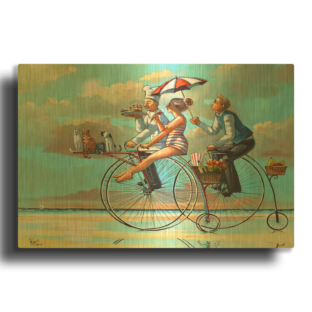 'Why Not' By Ronald West Gold Metal Wall Art