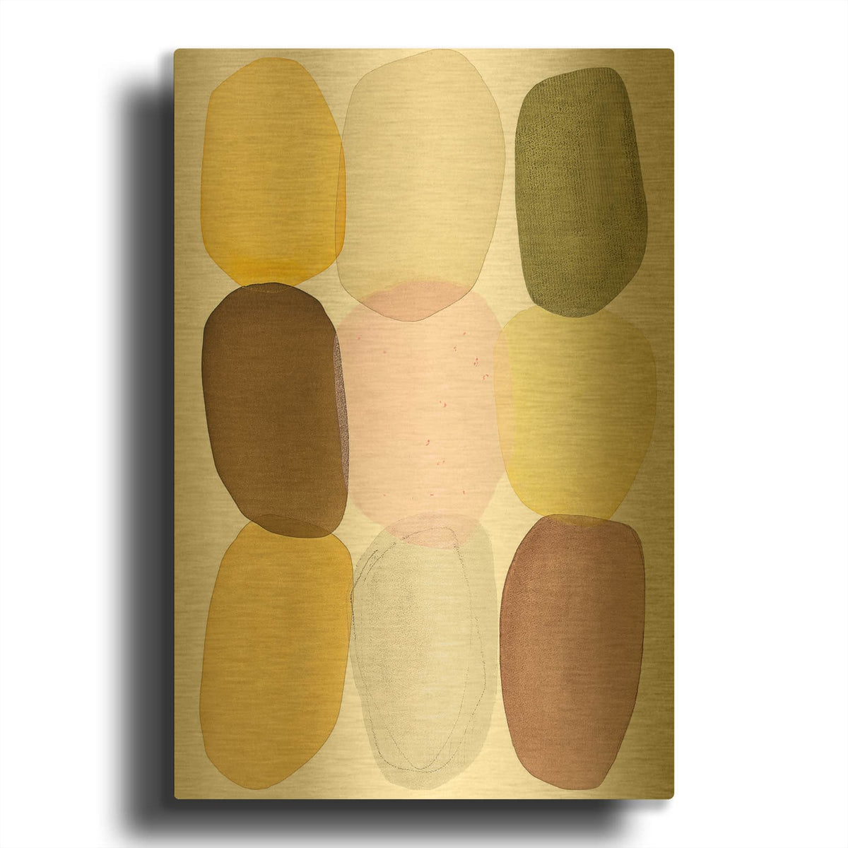'Summer Breeze' By Simone Christen Gold Metal Wall Art