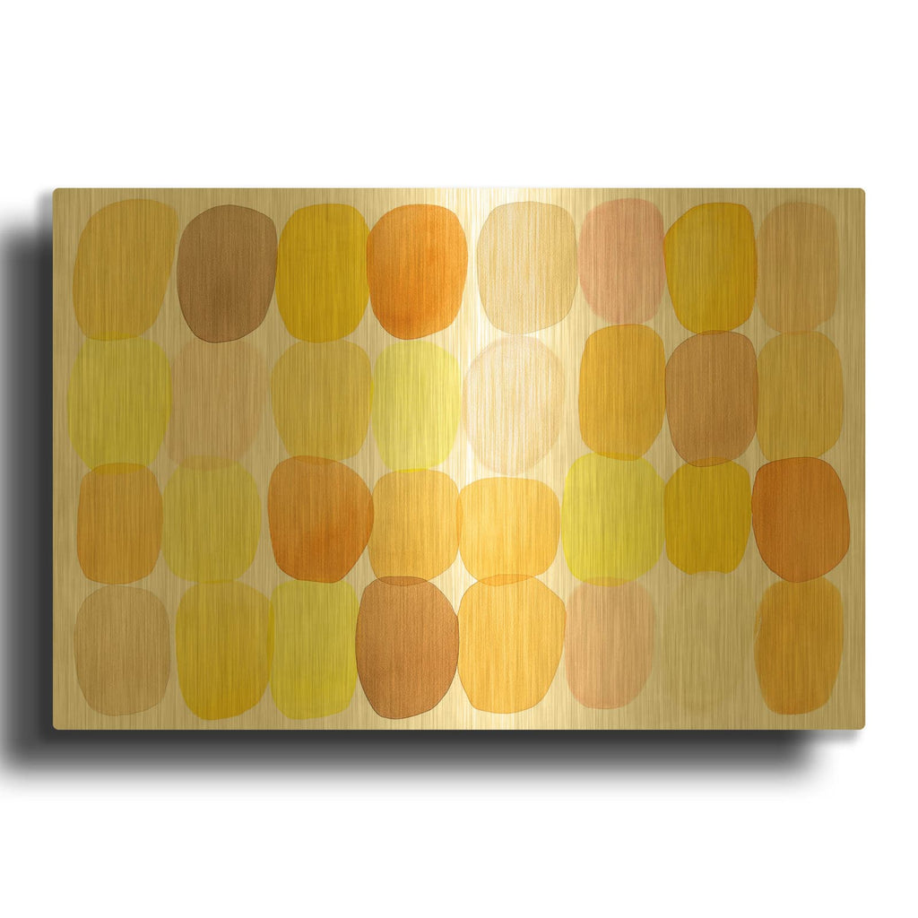 'Sun Dappled' By Simone Christen Gold Metal Wall Art