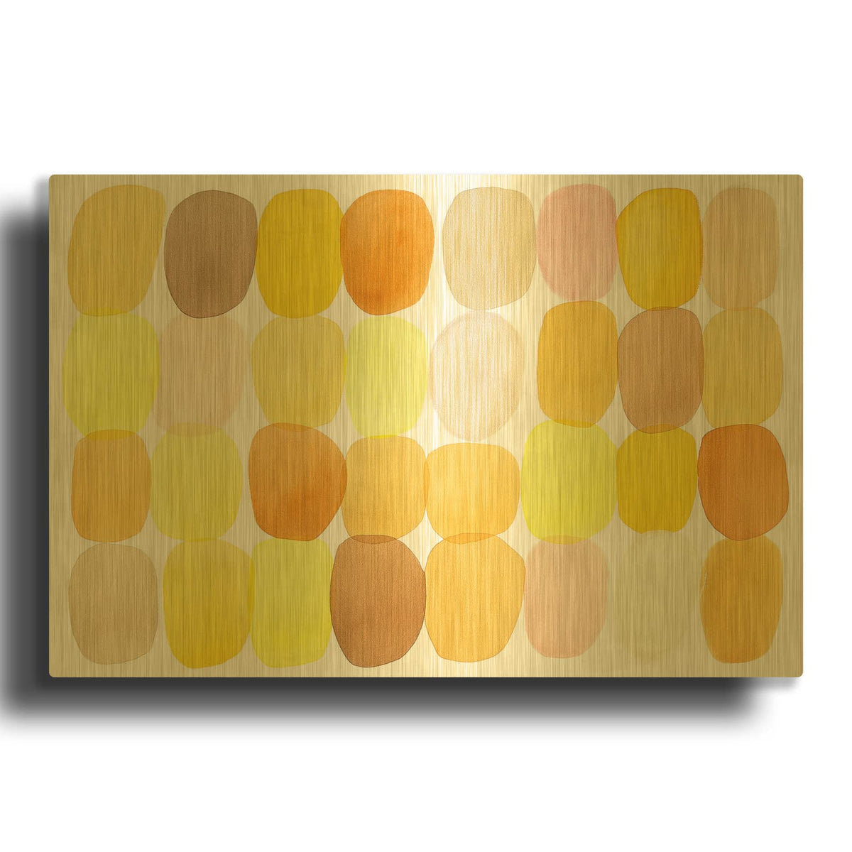 'Sun Dappled' By Simone Christen Gold Metal Wall Art