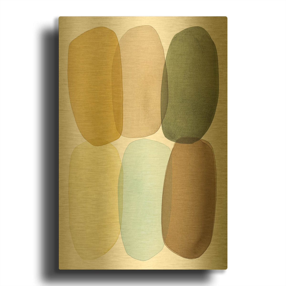 'Sun Warmed' By Simone Christen Gold Metal Wall Art