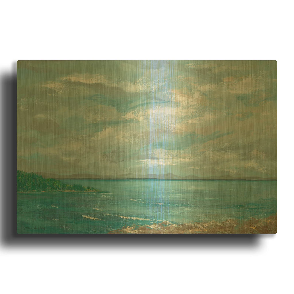 'Afternoon Breezes' By Vivian Chesterley Gold Metal Wall Art