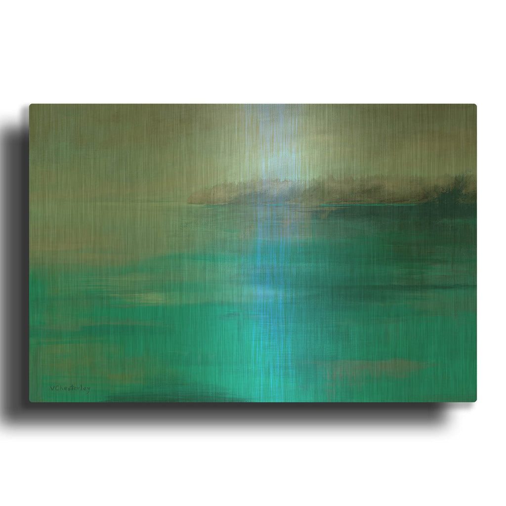 'Misty' By Vivian Chesterley Gold Metal Wall Art