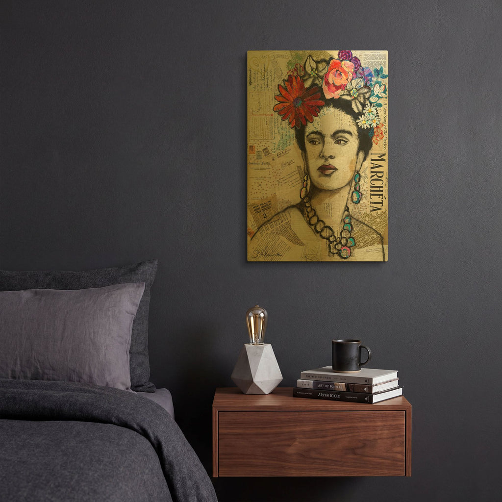 'Fabulous Frida' By St. Hilaire Elizabeth Gold Metal Wall Art