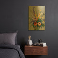 'Flowers For Madeline 1' By St. Hilaire Elizabeth Gold Metal Wall Art