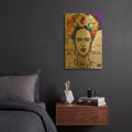 'Frida And Diego' By St. Hilaire Elizabeth Gold Metal Wall Art