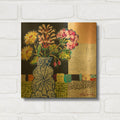 'Funky Florals' By St. Hilaire Elizabeth Gold Metal Wall Art
