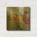 'Wildflowers' By St. Hilaire Elizabeth Gold Metal Wall Art