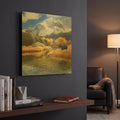 'Moose On Dolores River' By Chris Vest Gold Metal Wall Art