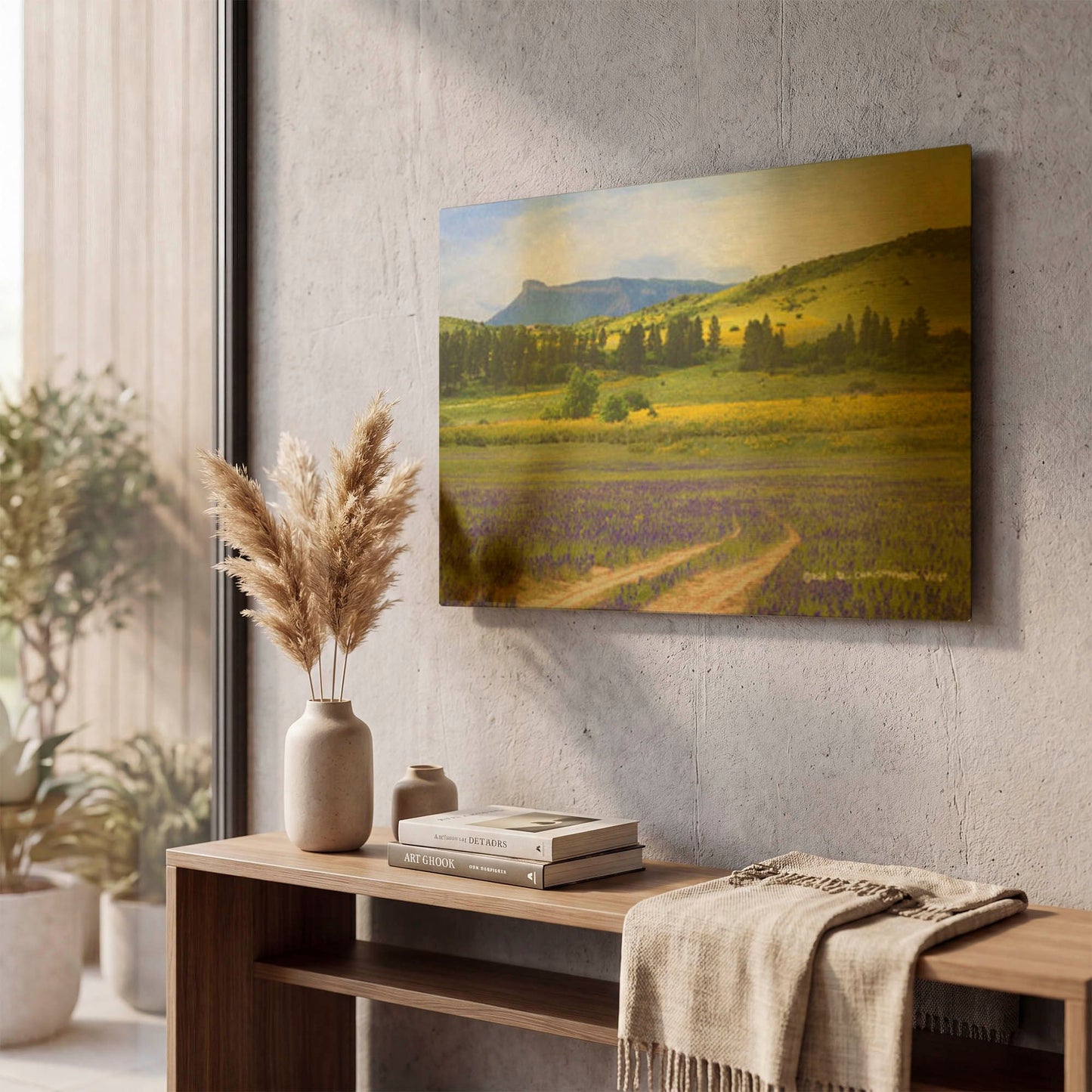 'Superbloom Her' By Chris Vest Gold Metal Wall Art