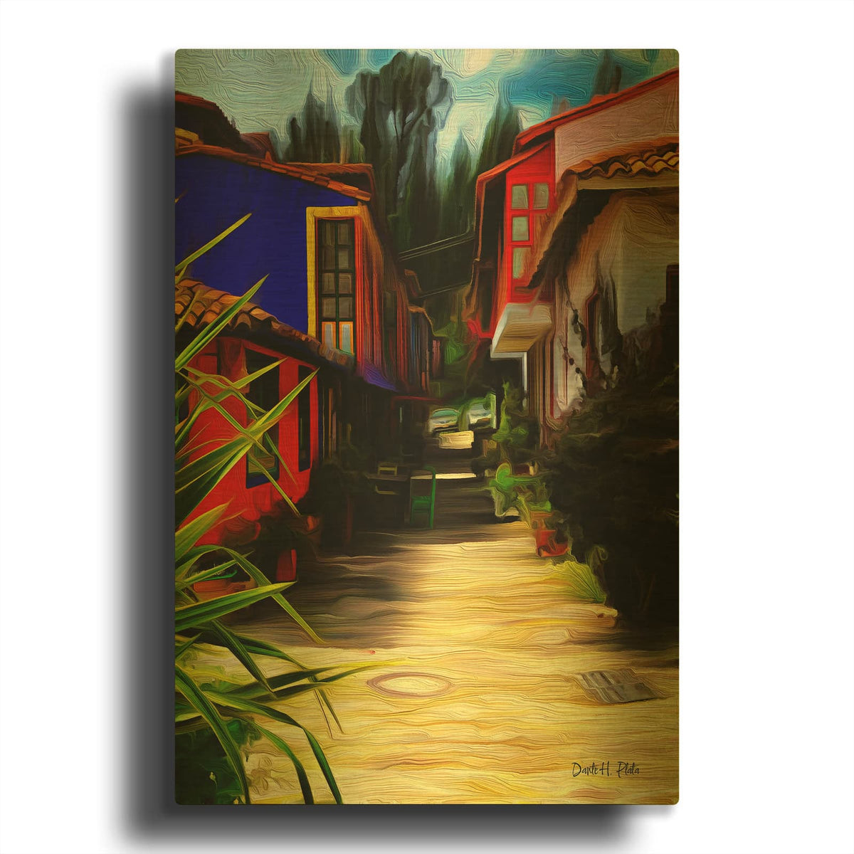 'Colombiano' By Dante Plata Gold Metal Wall Art