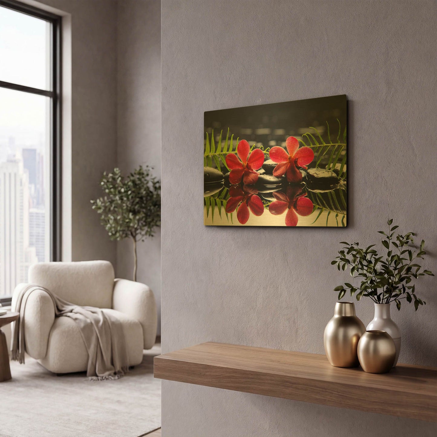 'Natural State' By LUXE Gold Metal Wall Art
