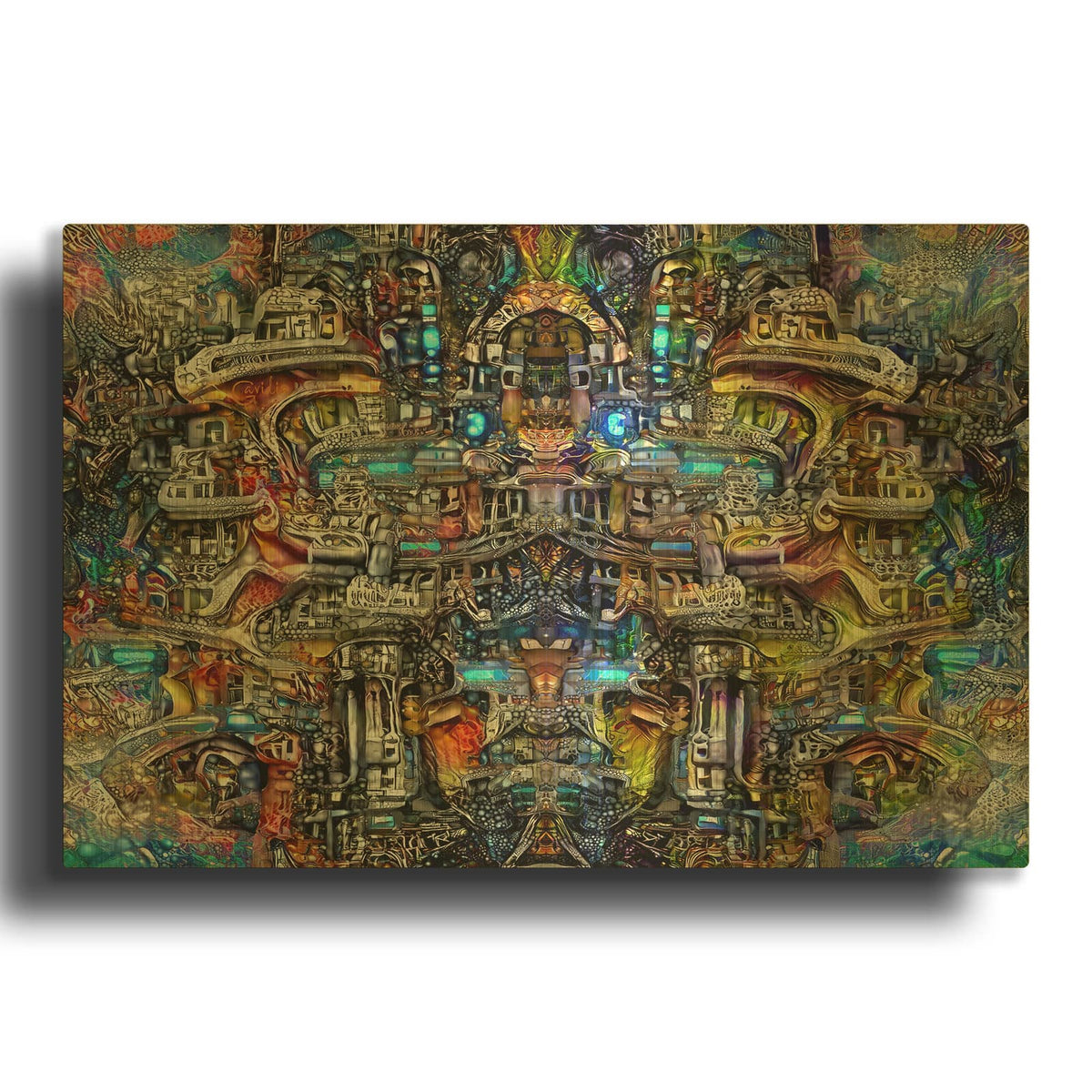 'Star Tlatoani' By Pedro Gavidia Gold Metal Wall Art