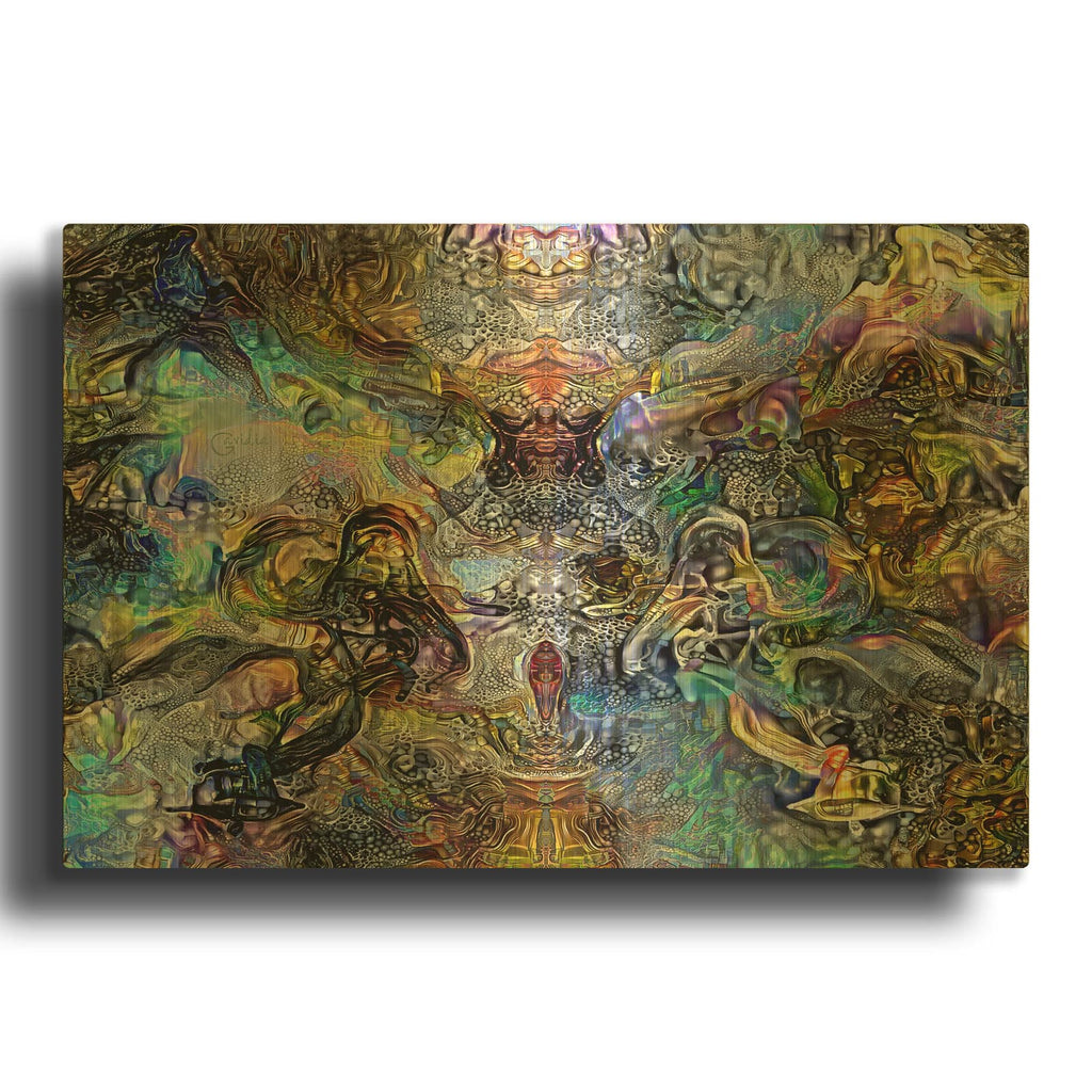 'The Imagineer' By Pedro Gavidia Gold Metal Wall Art