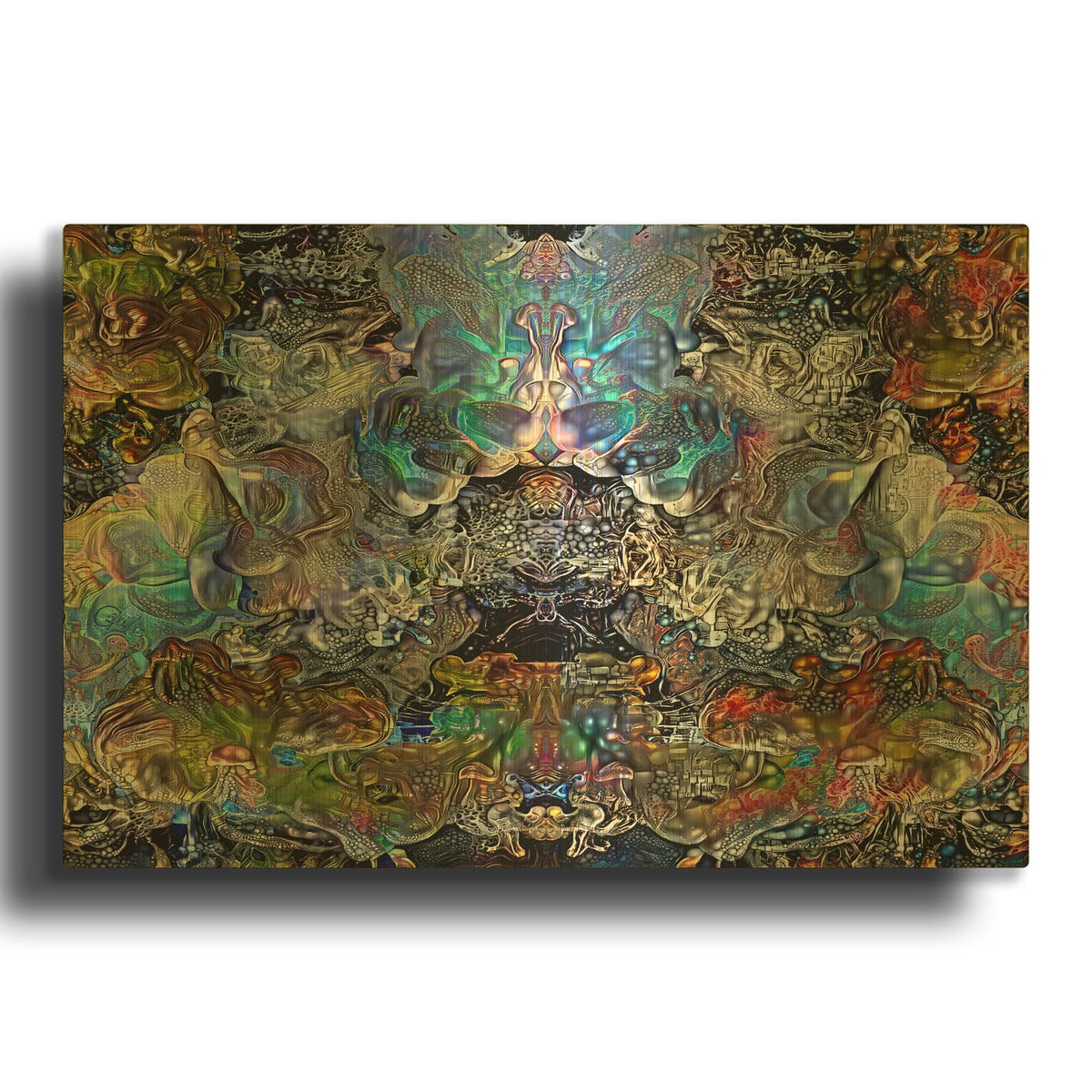 'The Route' By Pedro Gavidia Gold Metal Wall Art