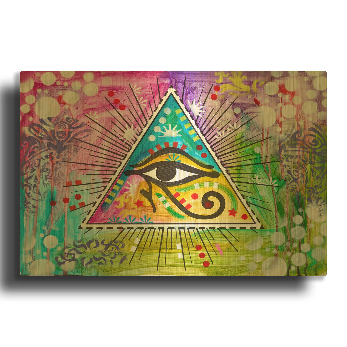 'Eye Of Ra' By Dean Russo Gold Metal Wall Art