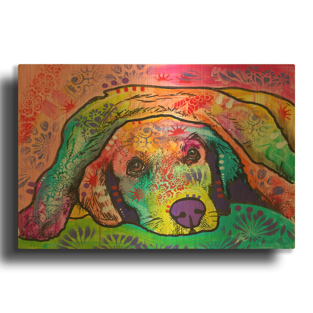 'Is It Snuggle Time Yet' By Dean Russo Gold Metal Wall Art